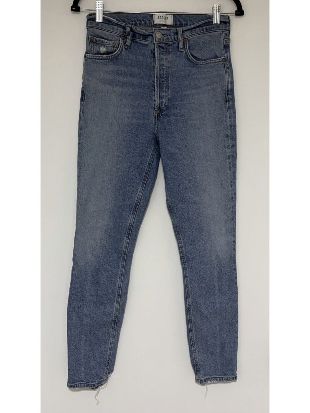 Agolde High Rise Hidden Button Fly Women’s Nico Blue Jeans Size 26